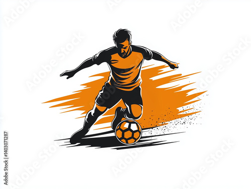 soccer ball vector background