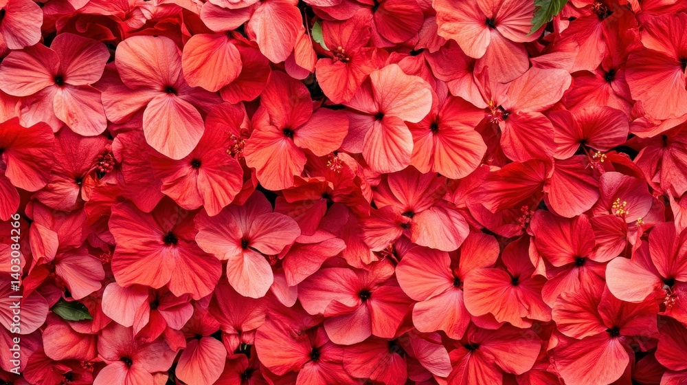 A Vibrant Arrangement of Numerous Bright Red Flower Blooms A Vibrant Arrangement of Numerous Bright Red Flower Blooms