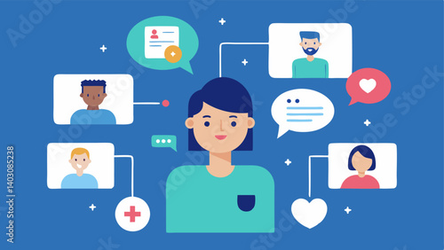 Supportive Community Monitoring An online community platform where patients can share their stories and progress monitored by AI to provide personalized suggestions and