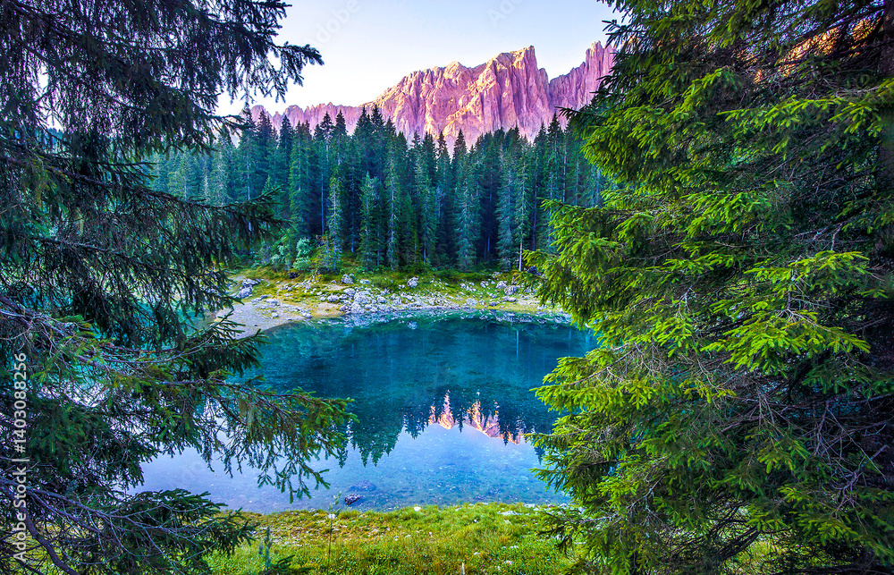 lake in the mountains