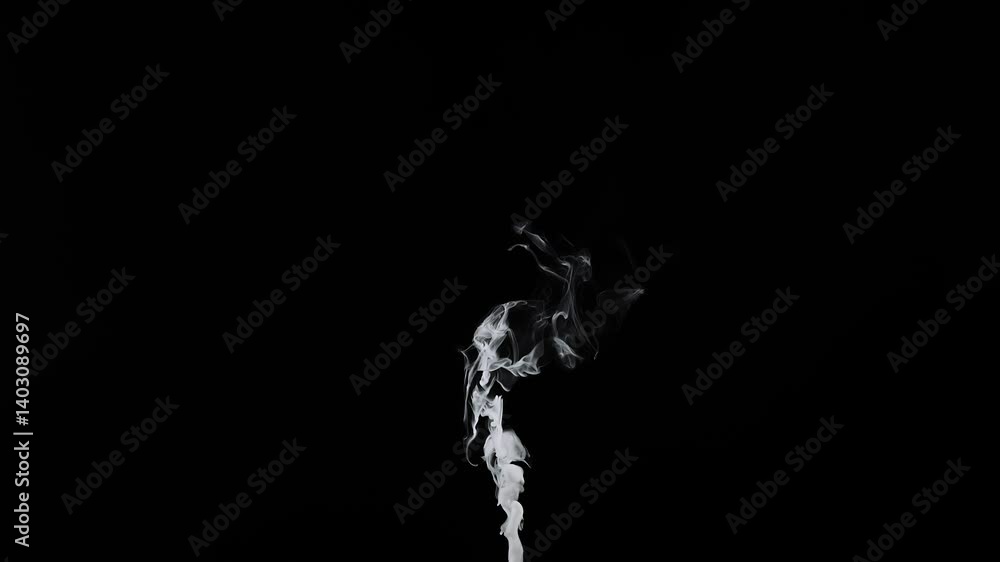 Ethereal Dance of Delicate Smoke in Darkness Ethereal Dance of Delicate Smoke in Darkness