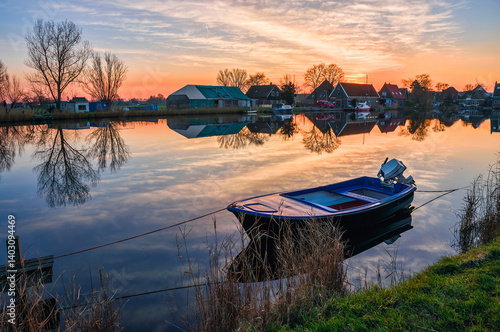 boat on the lake