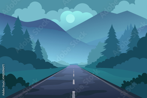 mountain road in the mountains