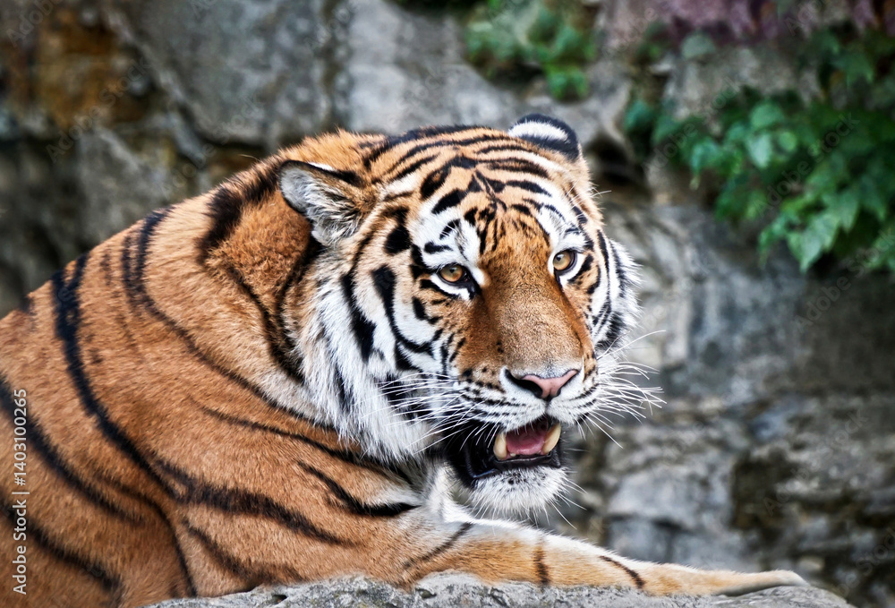 Fototapeta premium tiger in the zoo