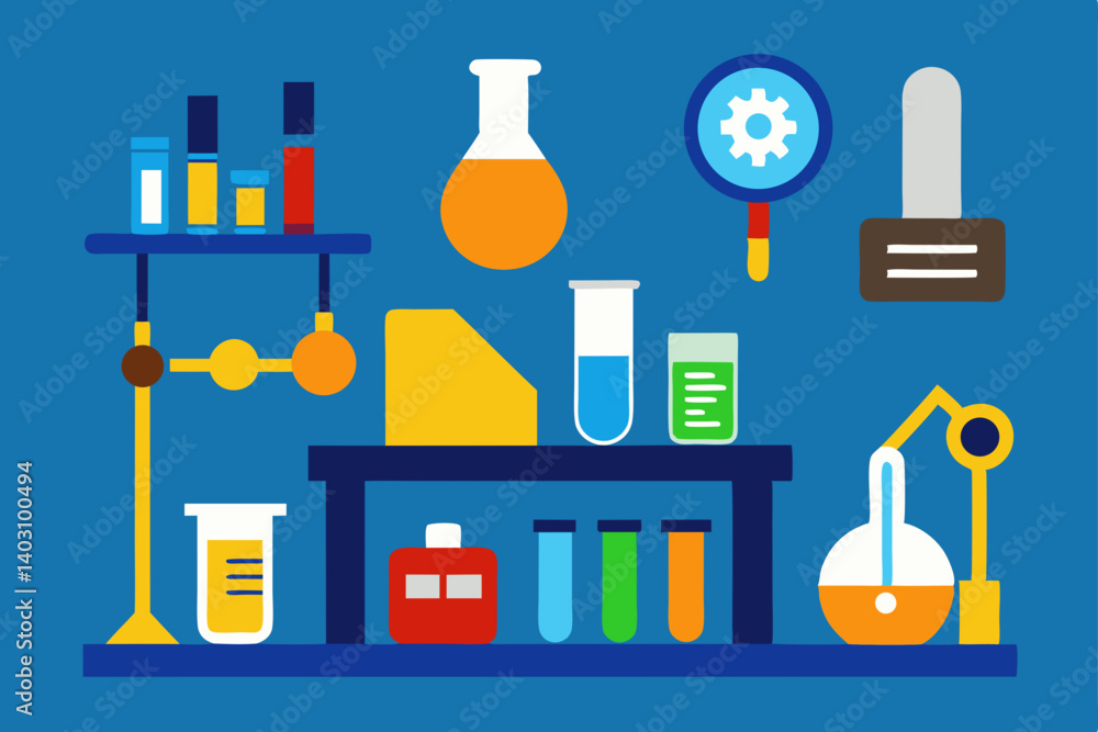 science and chemistry icon set science and chemistry icon set