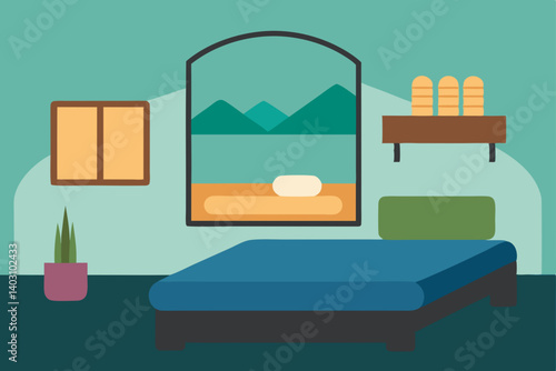modern bedroom interior