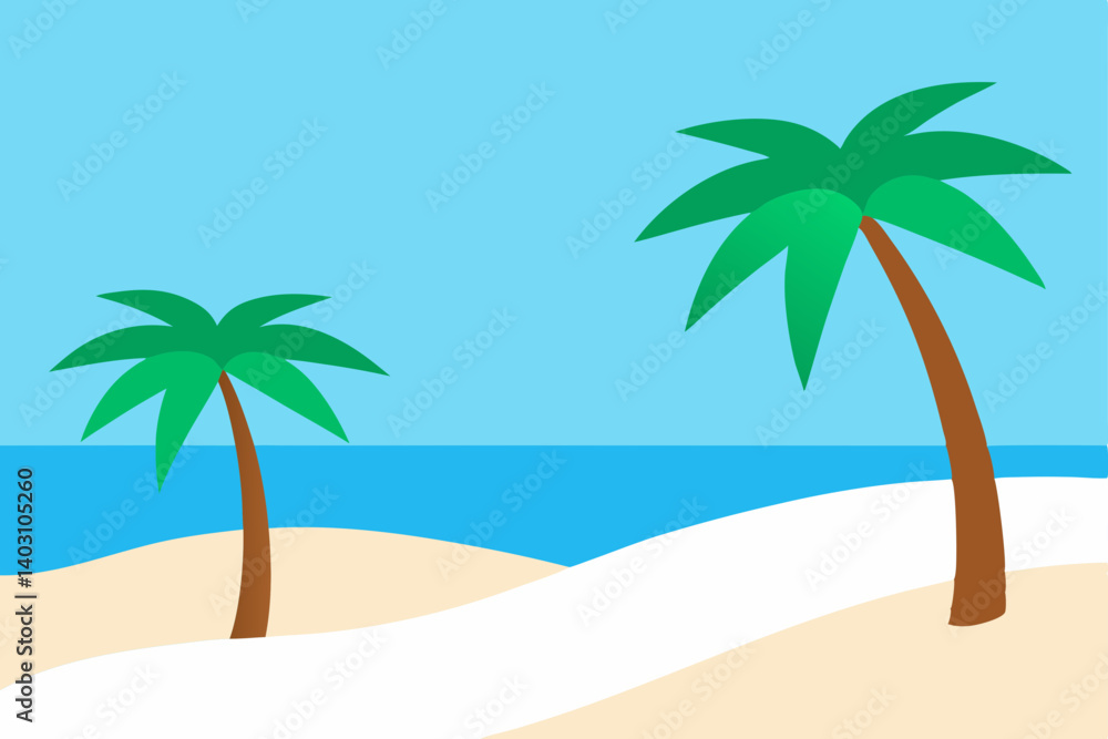 palm tree on the beach palm tree on the beach