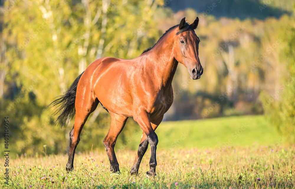 horse in the field