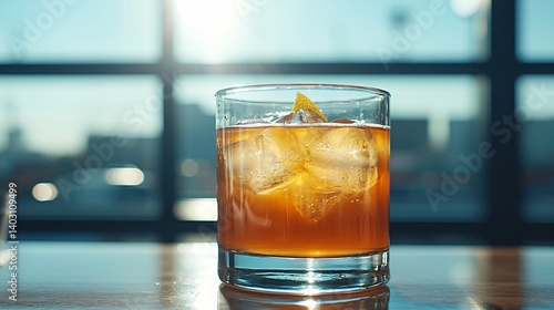 The close up shot emphasizes the drink's handcrafted quality.
