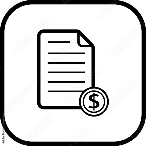 Bonds icon in line. stock market treasury bond isolated on transparent background