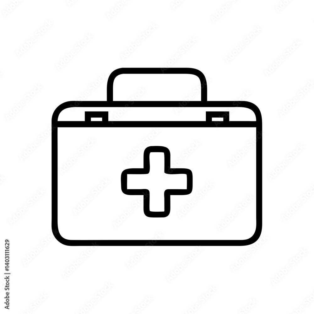 Minimalist First Aid Kit Design for Health and Safety Themes Minimalist First Aid Kit Design for Health and Safety Themes