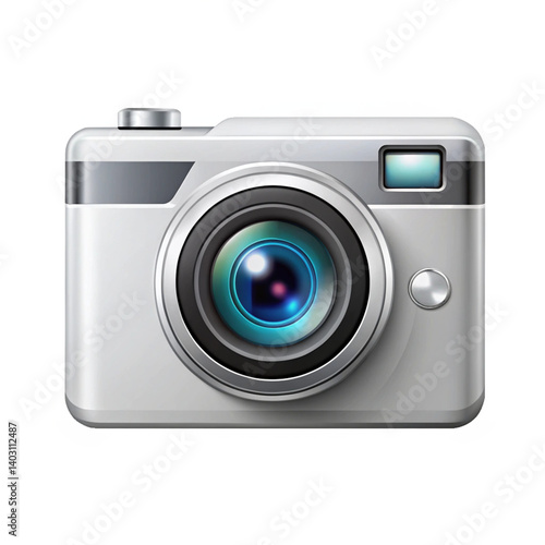 digital camera on white