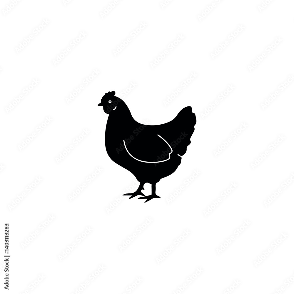 hen and chicken silhouette vector design hen and chicken silhouette vector design