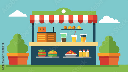 A snack bar offering a variety of quick and healthy options for commuters onthego.