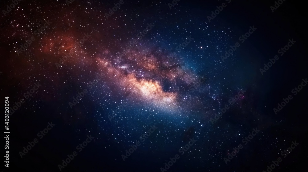 Vast expanse of the cosmos, swirling nebulae, and countless stars Vast expanse of the cosmos, swirling nebulae, and countless stars