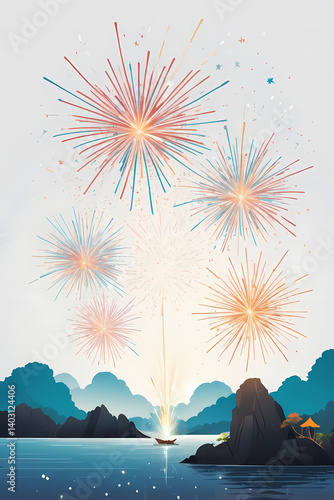 fireworks over the Archipelago