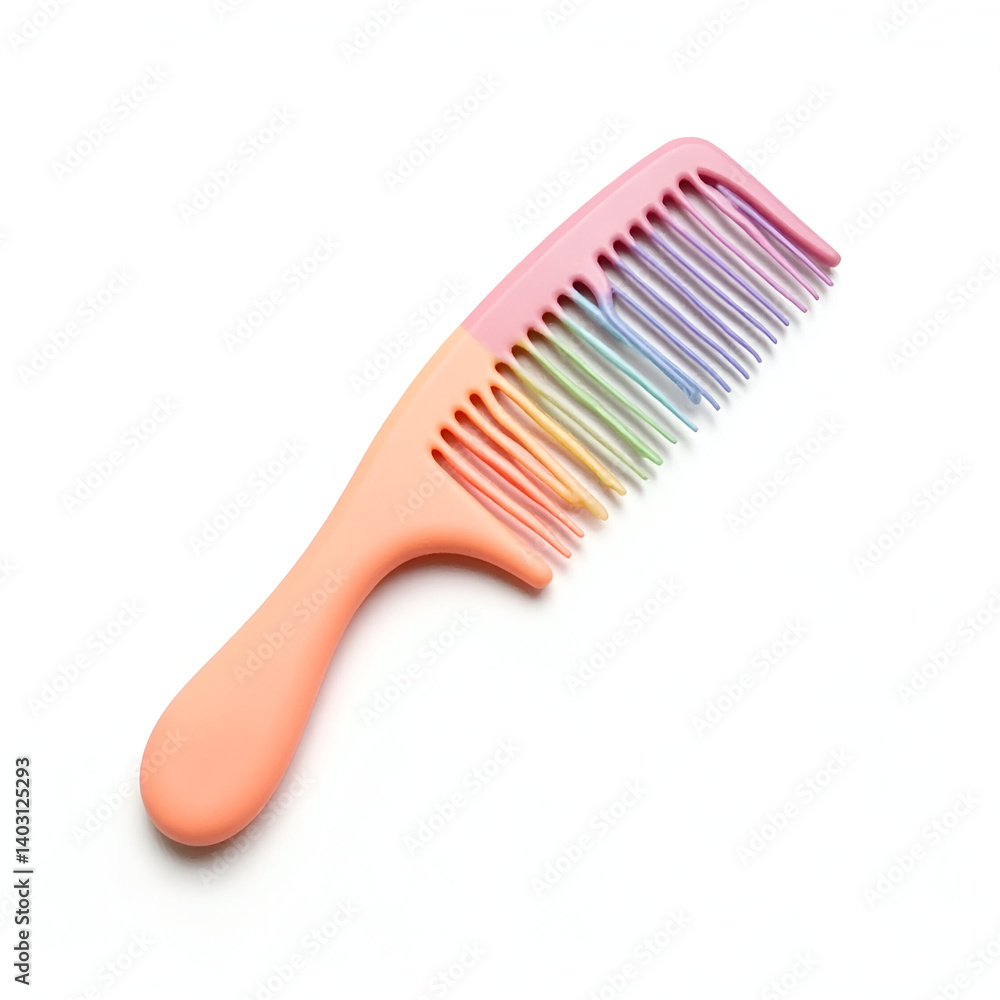 plastic comb isolated on white plastic comb isolated on white