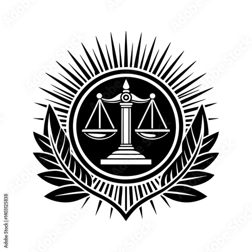 Download Golden Law Icon Silhouette Vector Logo Svg File For Design.