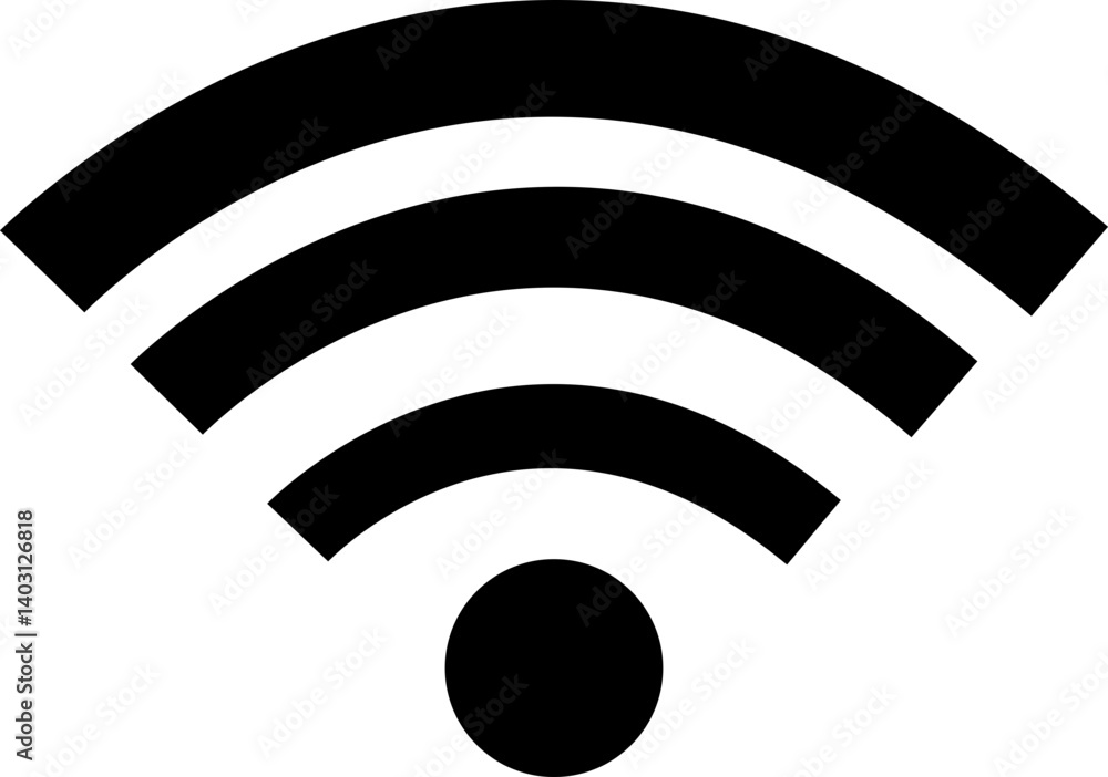 Wi-fi wireless internet signal icon in flat. isolated on transparent background Wi-fi wireless internet signal icon in flat. isolated on transparent background