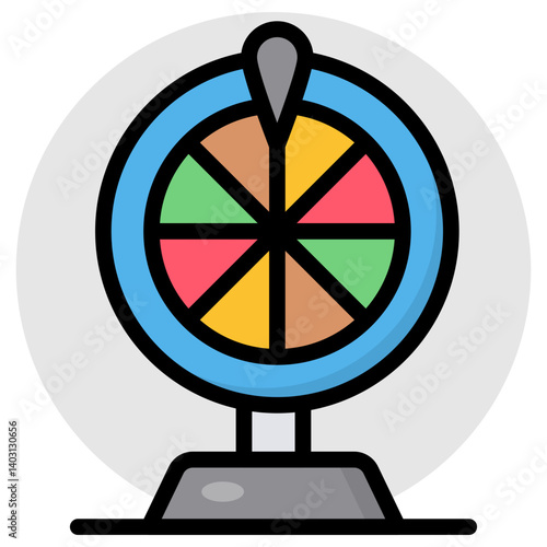 Premium download icon of fortune wheel 