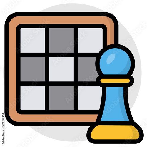 Creative design icon of chessboard 