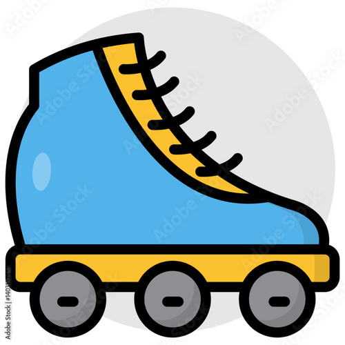 Vector design of ice skate 
