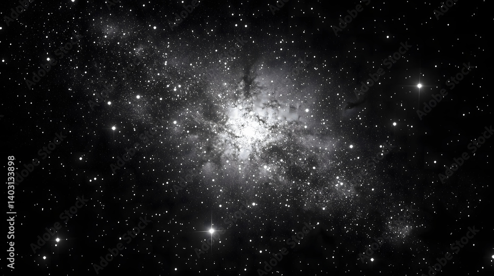 Obraz premium A stunning view of the triangulum galaxy against a starry night sky in outer space