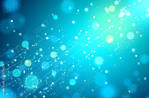 Wallpaper Mural "Vector background representing biotech innovation with radiant turquoise gradients and science icons like test tubes and molecules" Torontodigital.ca