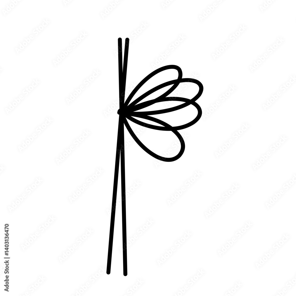 Bow line icon Bow line icon