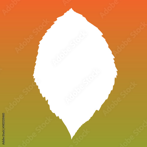 holes in colorful gradation paper forming leaves for framing purposes