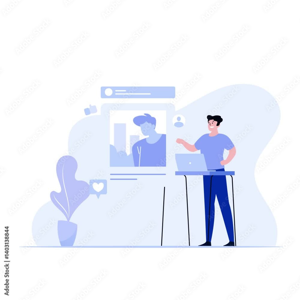 Virtual Meeting and Teamwork-Animated Clip Virtual Meeting and Teamwork-Animated Clip
