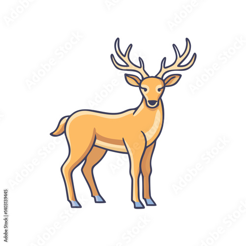 deer  icon, deer  vector illustration-simple illustration of deer , perfect for deer  logos and icons