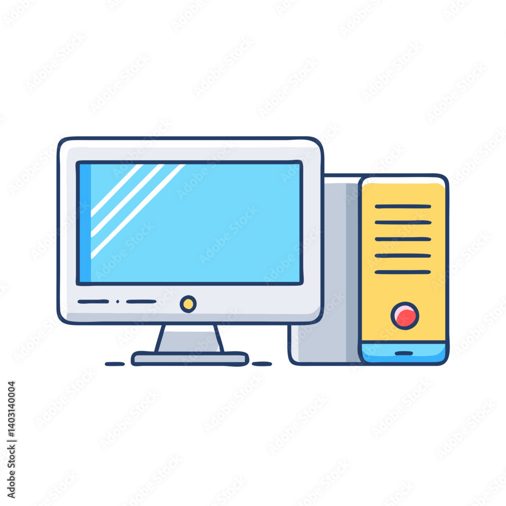desktop pc icon, desktop pc vector illustration-simple illustration of desktop pc , perfect for desktop pc logos and icons desktop pc icon, desktop pc vector illustration-simple illustration of desktop pc , perfect for desktop pc logos and icons