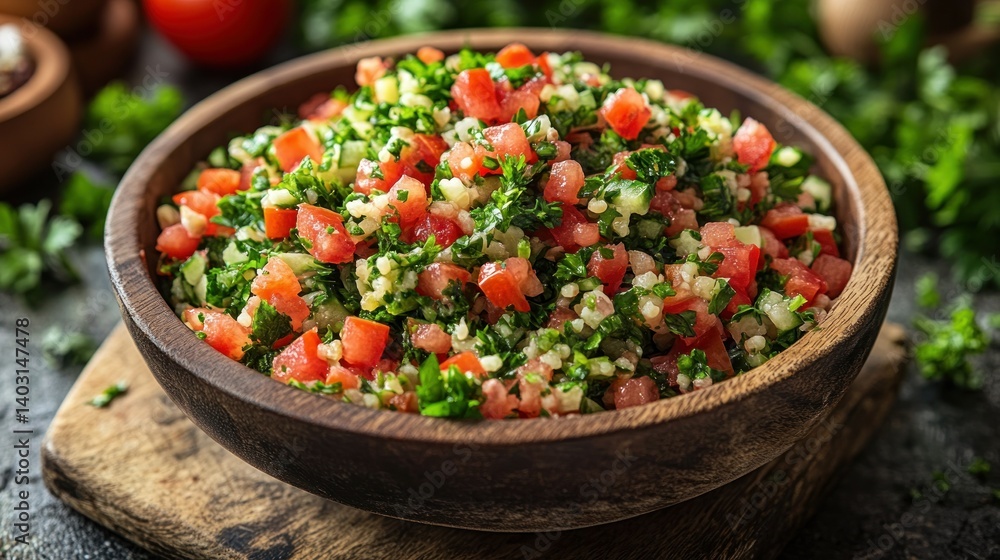 Fresh, vibrant tabbouleh salad Fresh, vibrant tabbouleh salad