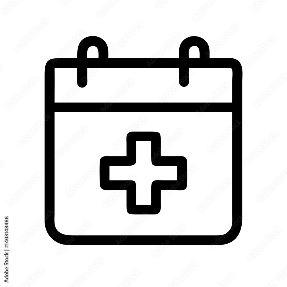 A Kit Symbolized Healthcare Schedule Icon A Kit Symbolized Healthcare Schedule Icon