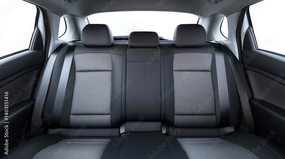 Obraz premium Black seats car interior