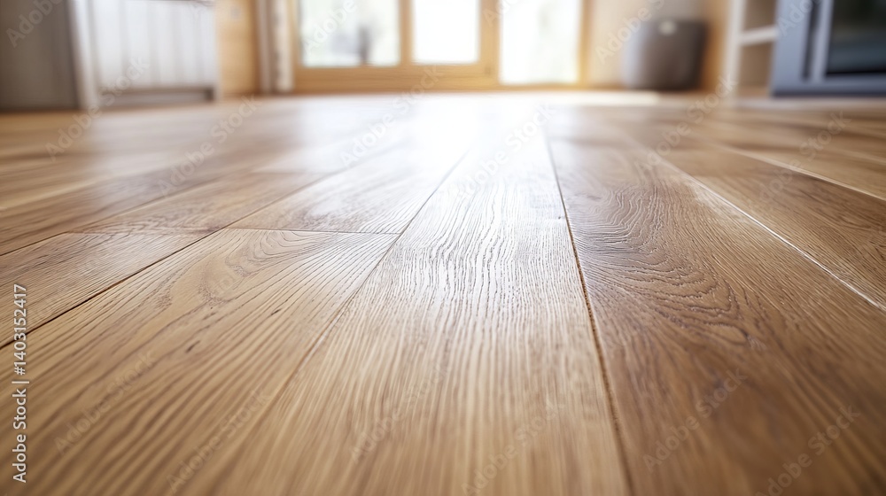 Carpenter installing wooden flooring in living room. Featuring craftsmanship and attention Carpenter installing wooden flooring in living room. Featuring craftsmanship and attention
