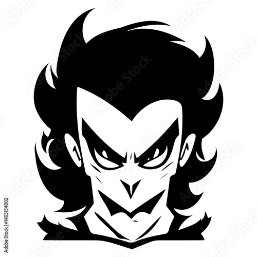 Vector Graphic Illustration of Malevolent Gaze