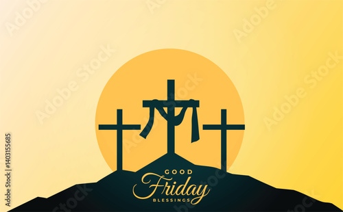 Good Friday Blessings Design for a social media