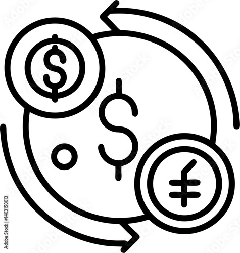money exchange transfer payment icon vector sign