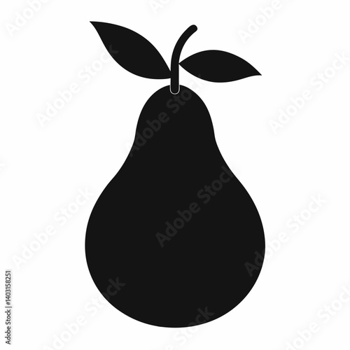 pear isolated on white