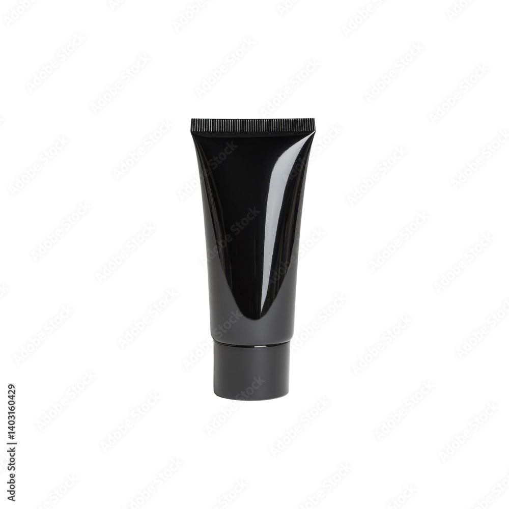 Sleek Black Cosmetic Tube Packaging Mockup Sleek Black Cosmetic Tube Packaging Mockup