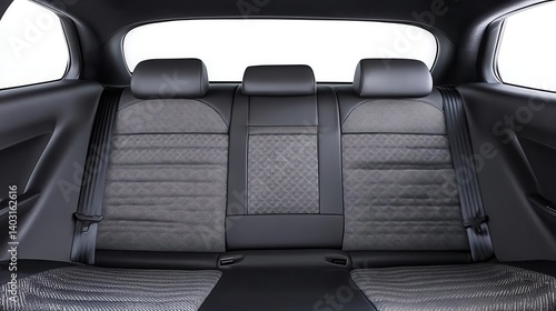 Black seats car interior