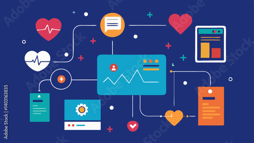 These descriptions can help convey the concept of RealTime Health Data Monitoring through illustrative designs.