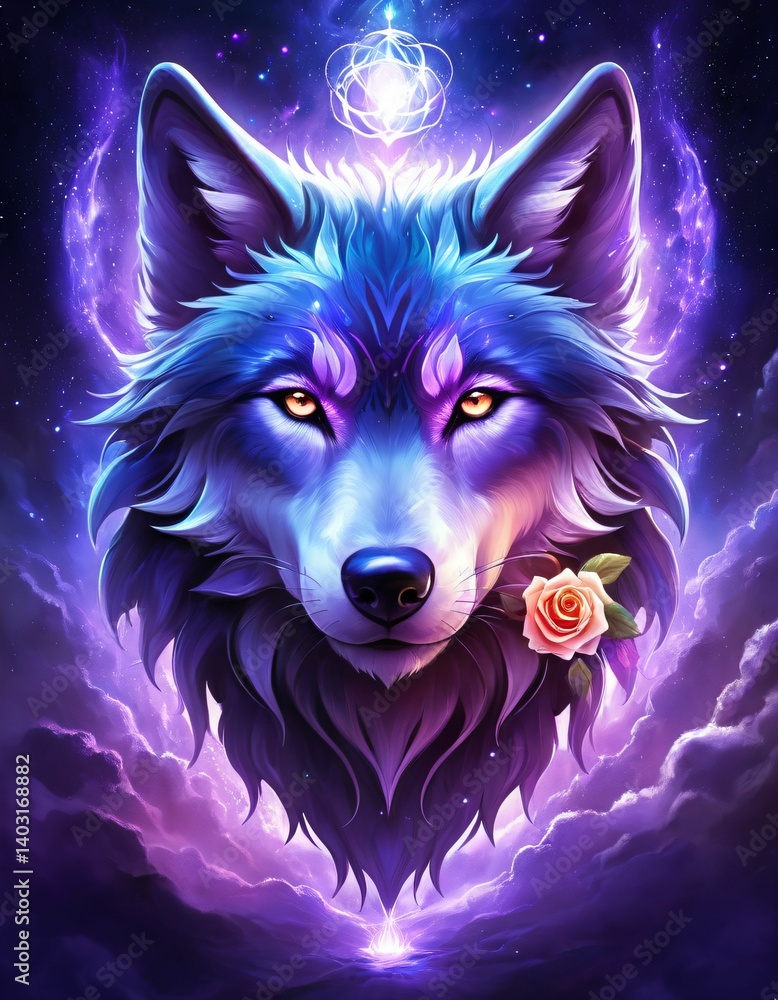 Naklejka premium imaginative works on dream, soul, spirit, tin, mysticism, existence, matter and art