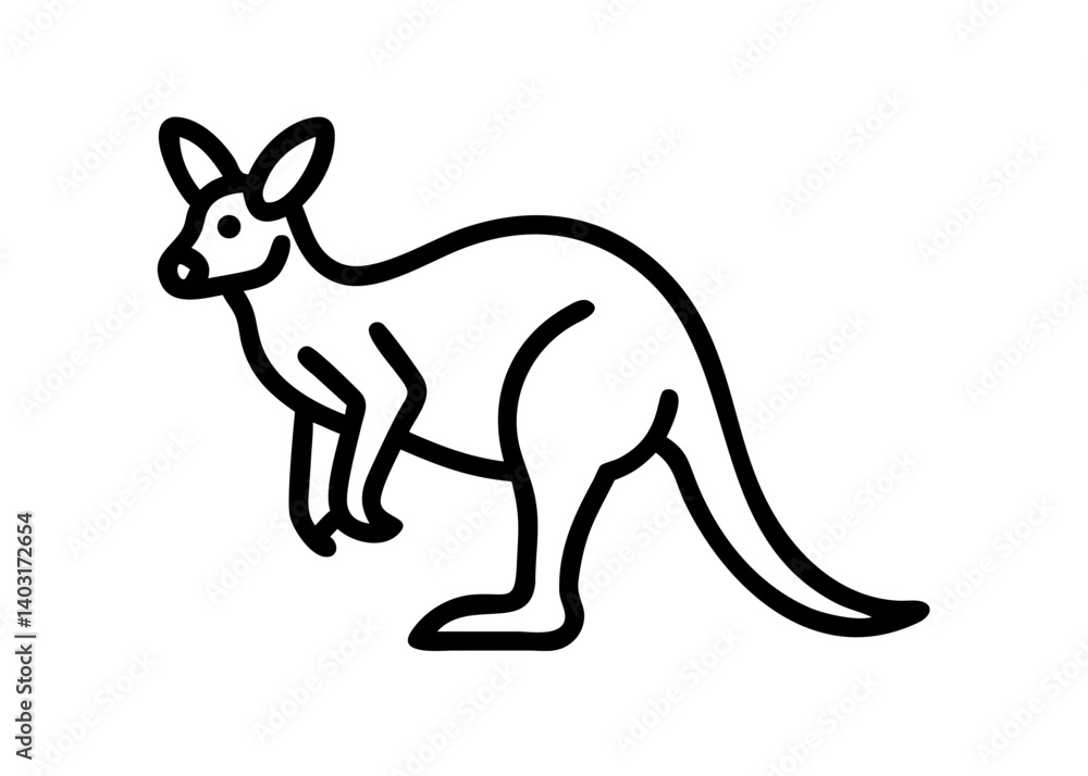 kangaroo. animal icon kangaroo. animal icon