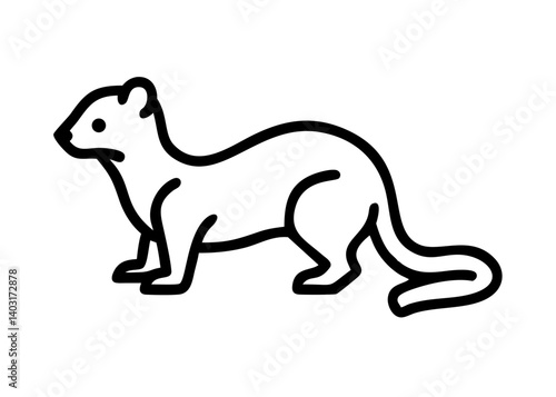 ermine. animal icon