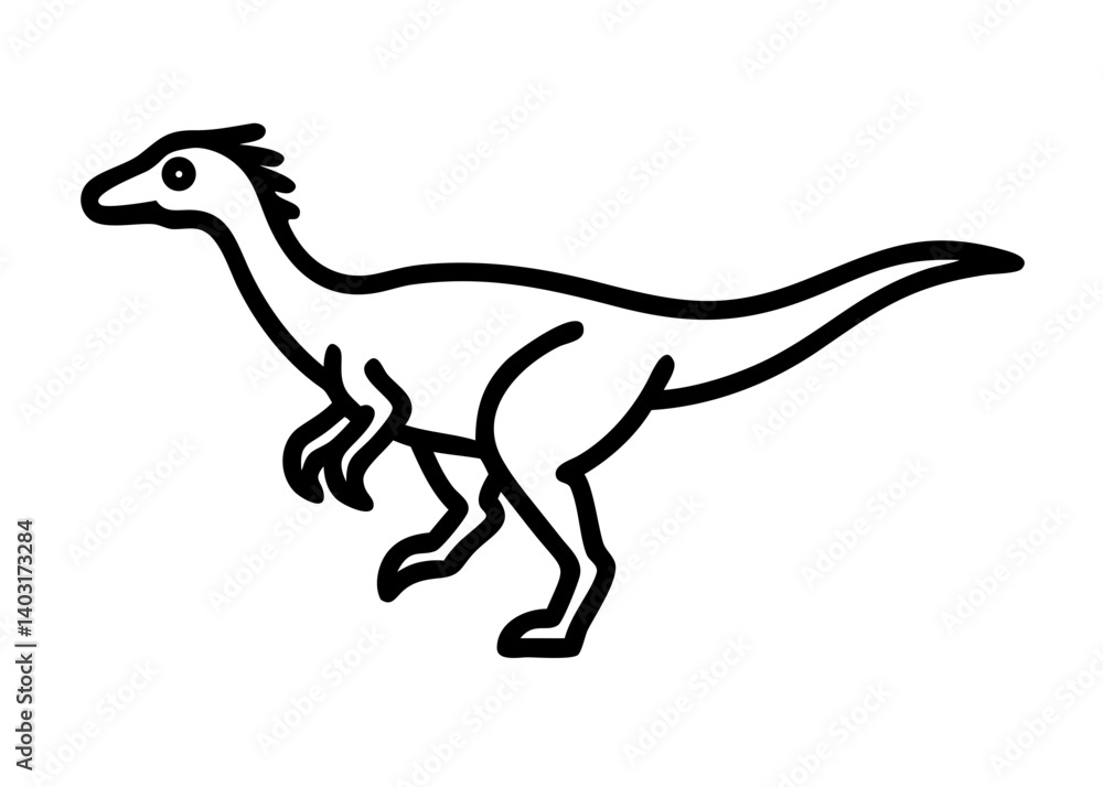 oviraptor. dinosaur icon oviraptor. dinosaur icon