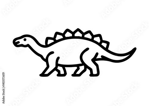 ankylosaurus. dinosaur icon