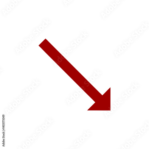 maroon arrow isolated no background